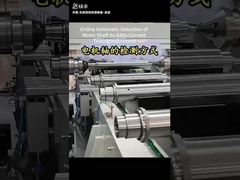 Inspeção de defeitos em eixos de motores por Correntes Parasitas